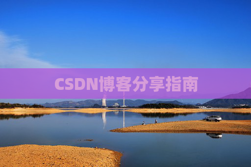 CSDN博客分享指南